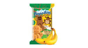 Кексче „Боровец“ с бананов пълнеж - 30 гр. - 24 бр.