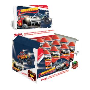 12бр. Шоколадово яйце Monster Car