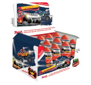 12бр. Шоколадово яйце Monster Car