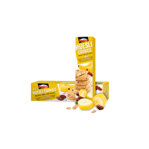 Мюсли бисквити "Боровец" с бананов чипс и стафиди - 110 гр.