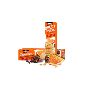 Мюсли бисквити "Боровец" с портокал и тъмен шоколад - 110 гр.