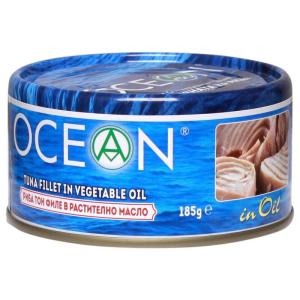 OCEAN РИБА ТОН ПАРЧЕНЦА ФИЛЕ В РАСТИТЕЛНО МАСЛО (185 Г)