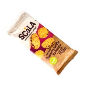 ПАРМЕЗАНОВИ КРЕКЕРИ С ПАРМЕЗАН КУРКУМА И СУСАМ 100 ГР SCALA