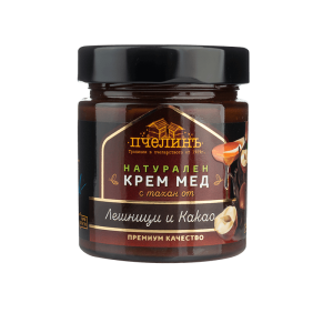 Мед с тахан лешници и какао 250 гр.