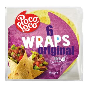 POCO LOCO ЦАРЕВИЧНИ ТОРТИЛИ (6 БР., 25 СМ)