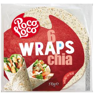 POCO LOCO ТОРТИЛИ С ЧИА (6 БР., 25 СМ)