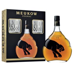 Cognac Meukow VS Black Panther Gift Set 0.7 л.