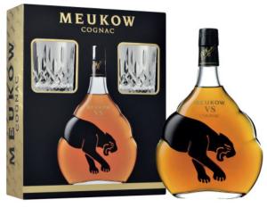 Cognac Meukow VS Black Panther Gift Set 0.7 л.