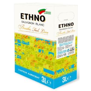 БЯЛО ВИНО ЕТНО  СОВИНЬОН БЛАН  BAG IN BOX (3 Л)