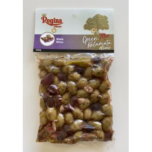 Регина зелени и Каламата микс с подправки вакуум 0,250 кг