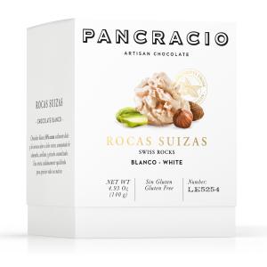 ПАНКРАСИО БОНБОНИ "ROCAS SUIZAS" БЯЛ ШОКОЛАД 140 гр.