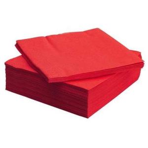 САЛФЕТКИ ЛУКС ЧЕРВЕНИ 24СМ, 500БР