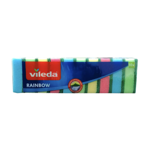 Гъба за съдове Vileda Rainbow, 10 броя