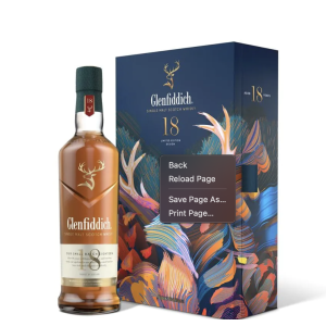 Шотландско уиски ГЛЕНФИДИХ/Glenfiddich 18 Y.O. + Flask