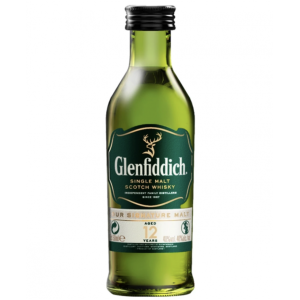 Гленфидих/GLENFIDDICH 12 годишно Спейсайд Сингл Малц Скоч Уиски 0.05л Миниатюра