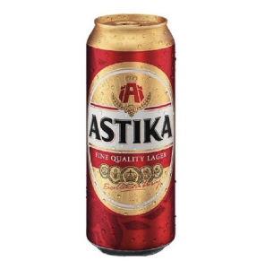 Бира Астика светло кен 0.5 л