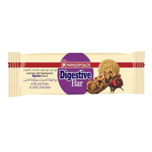 БАР DIGESTIVE ПЛОДОВЕ И ШОКОЛАД 28ГР.