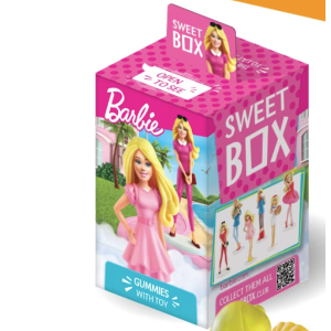 Детска играчка SweetBox Barbie 2 + Желирани бонбони 10g