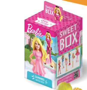 Детска играчка SweetBox Barbie 2 + Желирани бонбони 10g