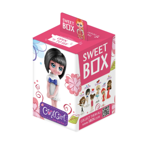 Детска играчка SweetBox Готини момичета + Желирани бонбони 10g