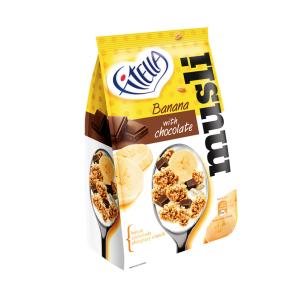 МЮСЛИ FITELLA БАНАН И ШОКОЛАД 300ГР.