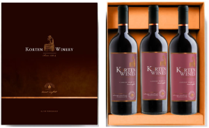 ЧЕРВЕНО ВИНО Korten Cabernet Franc Enoteca Trilogy 3 x 0.75 л