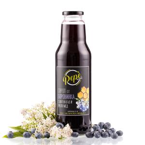 Сироп от боровинка с цвят на бъз и пчелен мед by PEPE