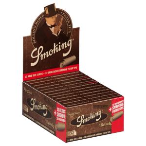 ХАРТИЙКИ ЗА ЦИГАРИ SMOKING BROWN PAPERS + TIPS 24БР.