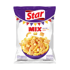 Снакс STAR MIX с чили, йогурт, чесън и паприка 90 гр.