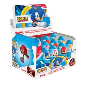 12бр. Шоколадово яйце Соник