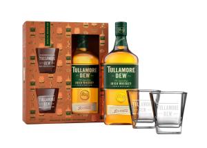 ИРЛАНДСКО УИСКИ Тюламор Дю/TULLAMORE DEW + 2 Чаши