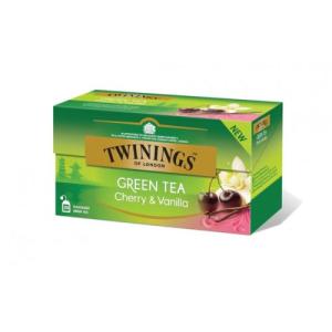 Twinings Зелен с Череша и Ванилия 25 бр