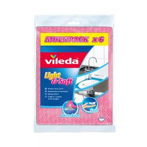 УНИВЕРСАЛНА КЪРПА VILEDA LIGHT&SOFT 6БР