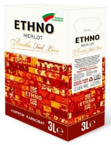 Червено вино ЕТНО МЕРЛО  BAG IN BOX (3 Л)