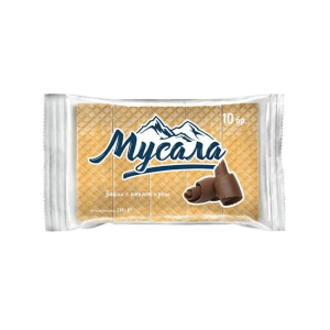 ВАФЛИ МУСАЛА 220ГР КАКАО 10бр.
