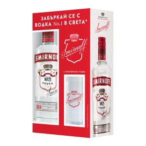 Руска Водка Смирнов/Smirnoff Red 700ml. с висока чаша